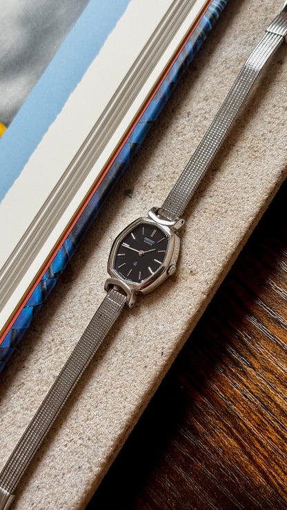 1989 Seiko Vintage Watch - Palladium plated, blue dial
