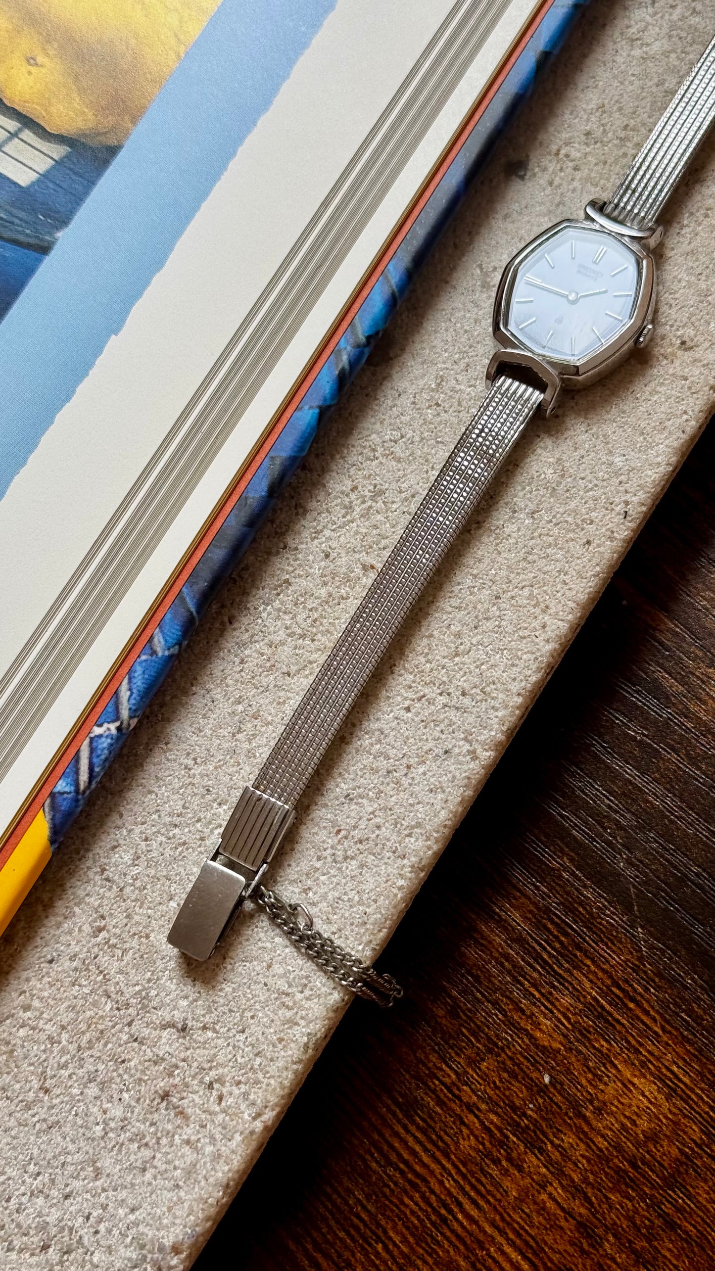 1989 Seiko Vintage Watch - Palladium plated, blue dial