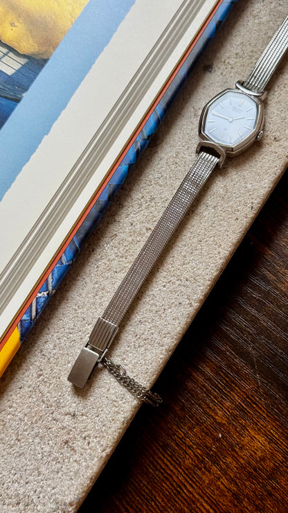 1989 Seiko Vintage Watch - Palladium plated, blue dial
