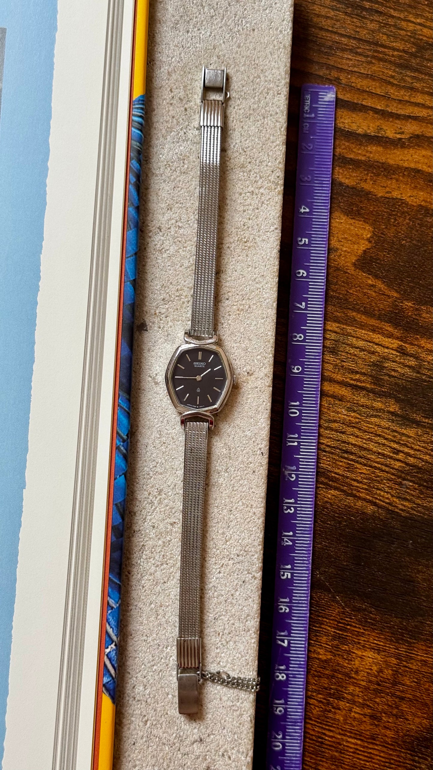 1989 Seiko Vintage Watch - Palladium plated, blue dial