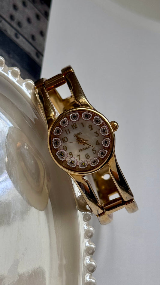 Garel Venice Murano watch - adjustable bangle