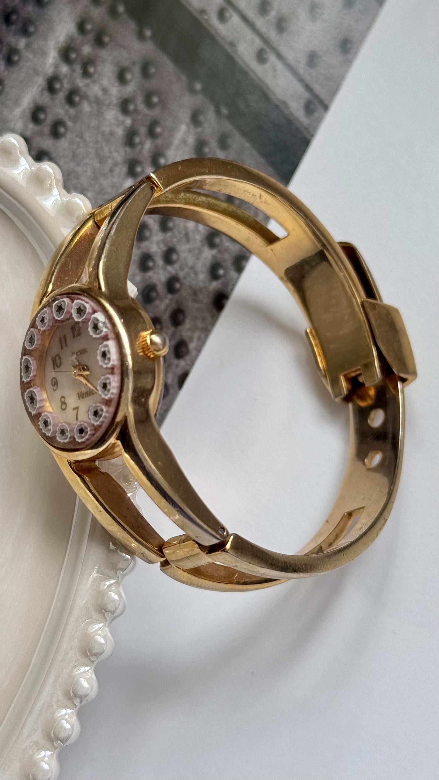 Garel Venice Murano watch - adjustable bangle