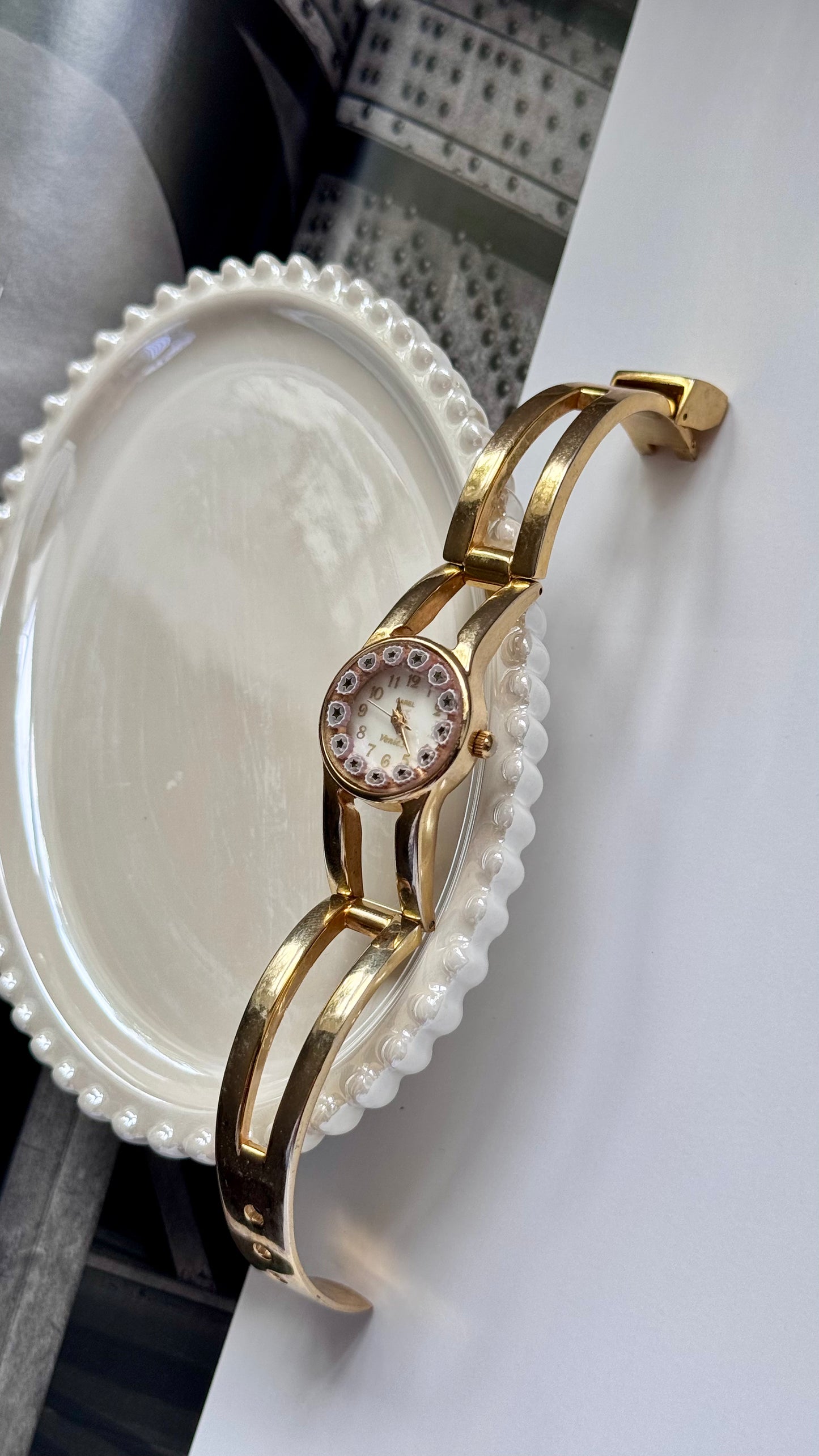 Garel Venice Murano watch - adjustable bangle