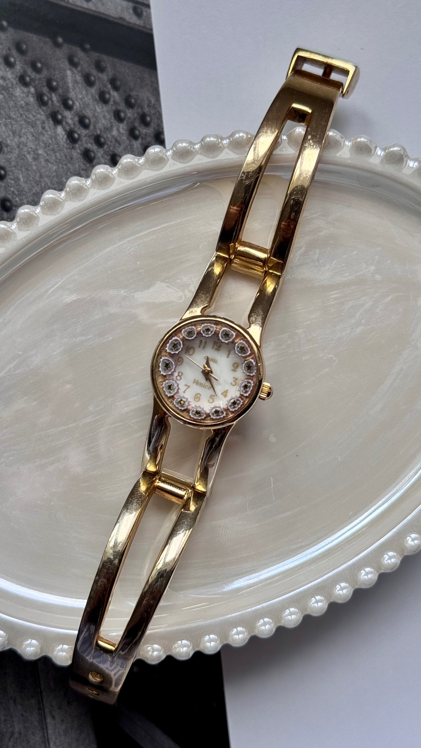 Garel Venice Murano watch - adjustable bangle