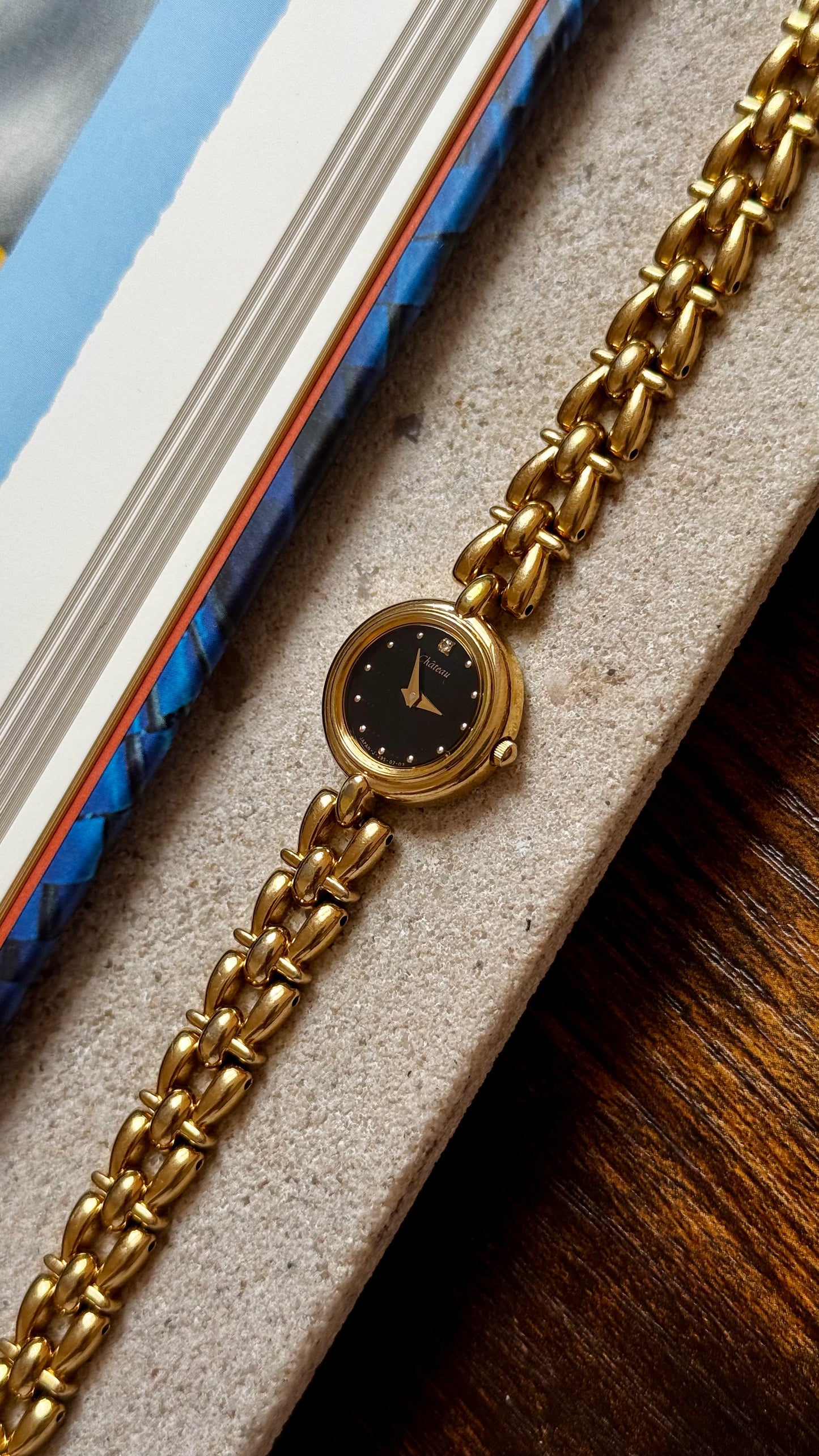 Château - Ricoh Vintage Watch 1990s, gold plated