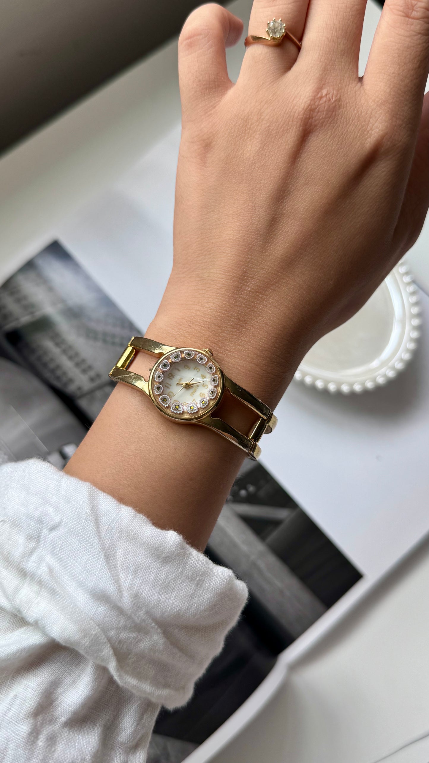 Garel Venice Murano watch - adjustable bangle