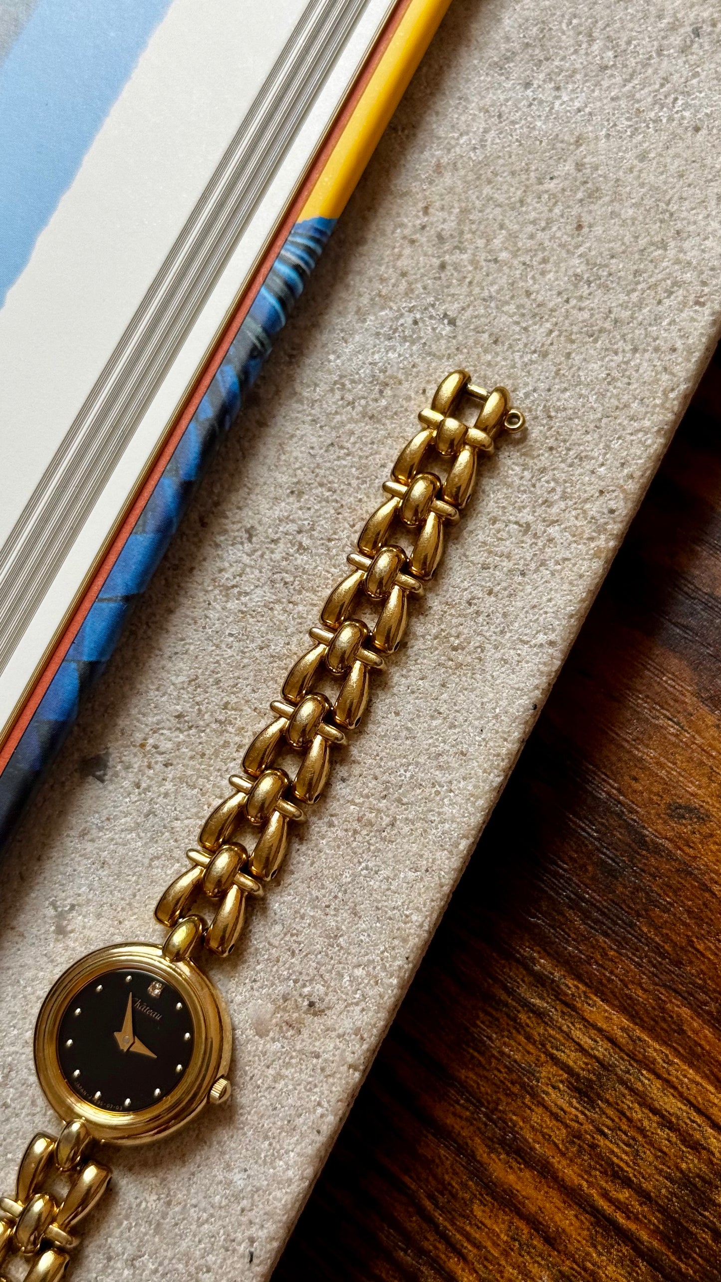Château - Ricoh Vintage Watch 1990s, gold plated