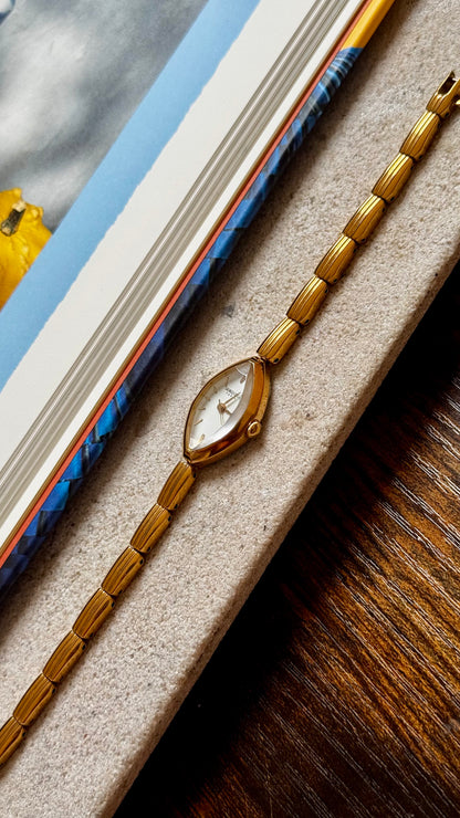 Marquise Dial Georges Rech Paris Vintage Watch, Gold Plated