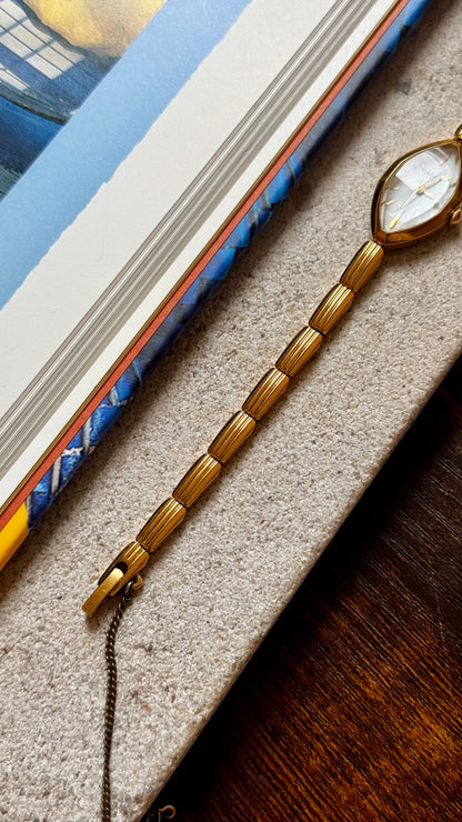 Marquise Dial Georges Rech Paris Vintage Watch, Gold Plated