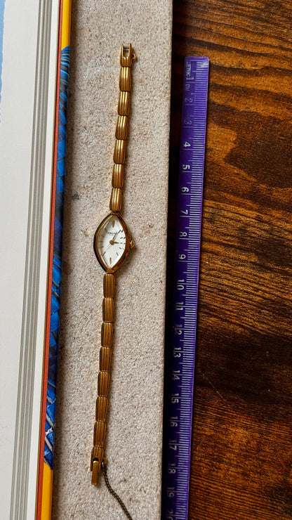 Marquise Dial Georges Rech Paris Vintage Watch, Gold Plated