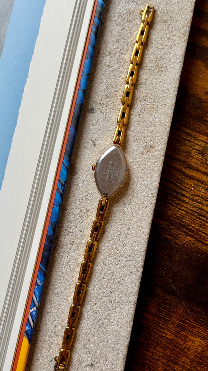 Marquise Dial Georges Rech Paris Vintage Watch, Gold Plated