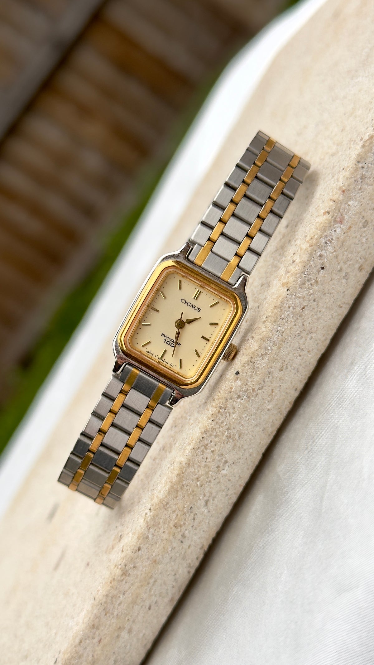 ORIENT Cygnus Vintage Tank Watch 1980s