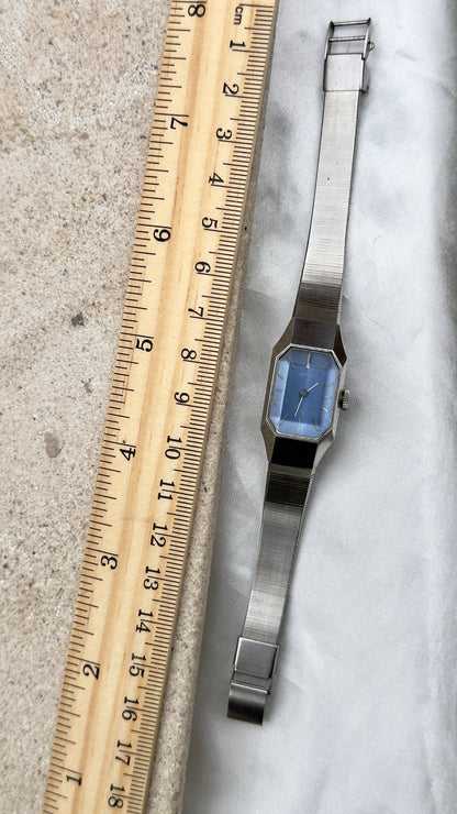1974 Seiko Manual Wind Watch, White Gold Plated Plated Case