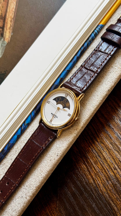 Super Rare Vintage Martell Cognac Watch- Moon Calendar