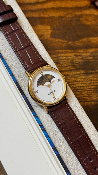 Super Rare Vintage Martell Cognac Watch- Moon Calendar