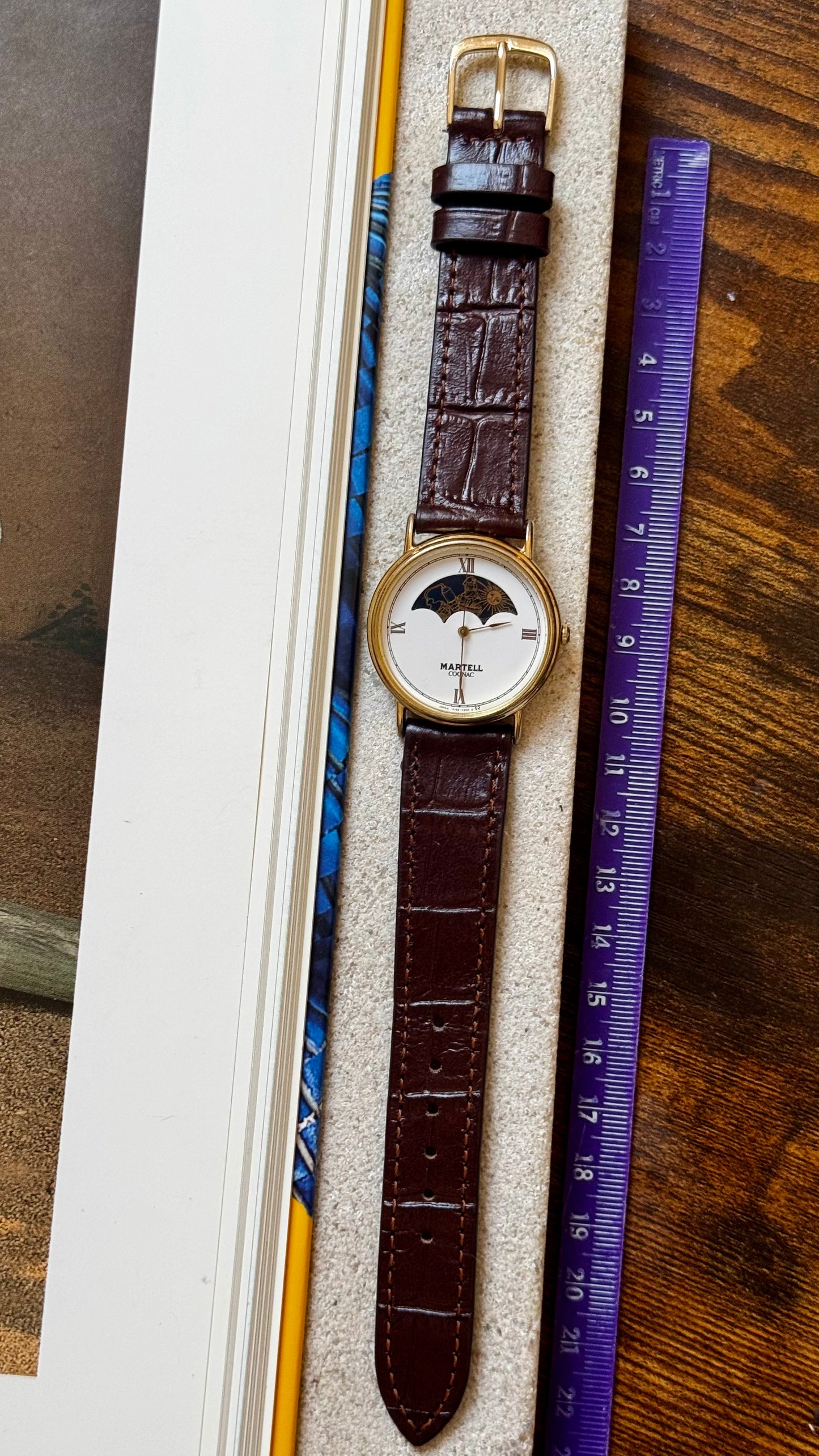 Super Rare Vintage Martell Cognac Watch- Moon Calendar