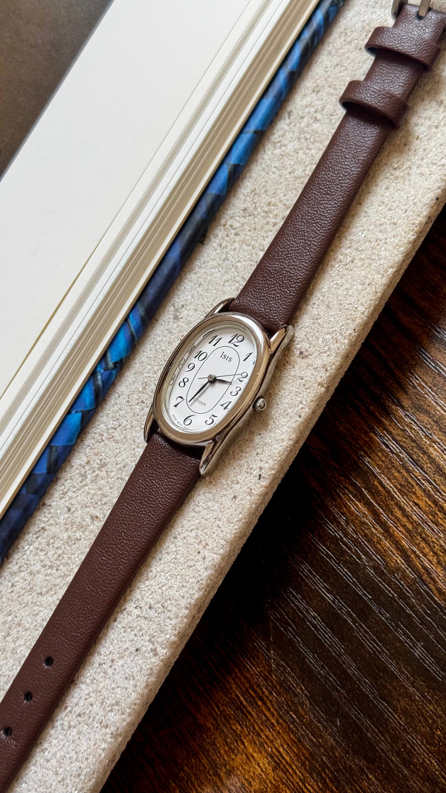 Citizen Baignoire Vintage Watch 1994 - Calf skin