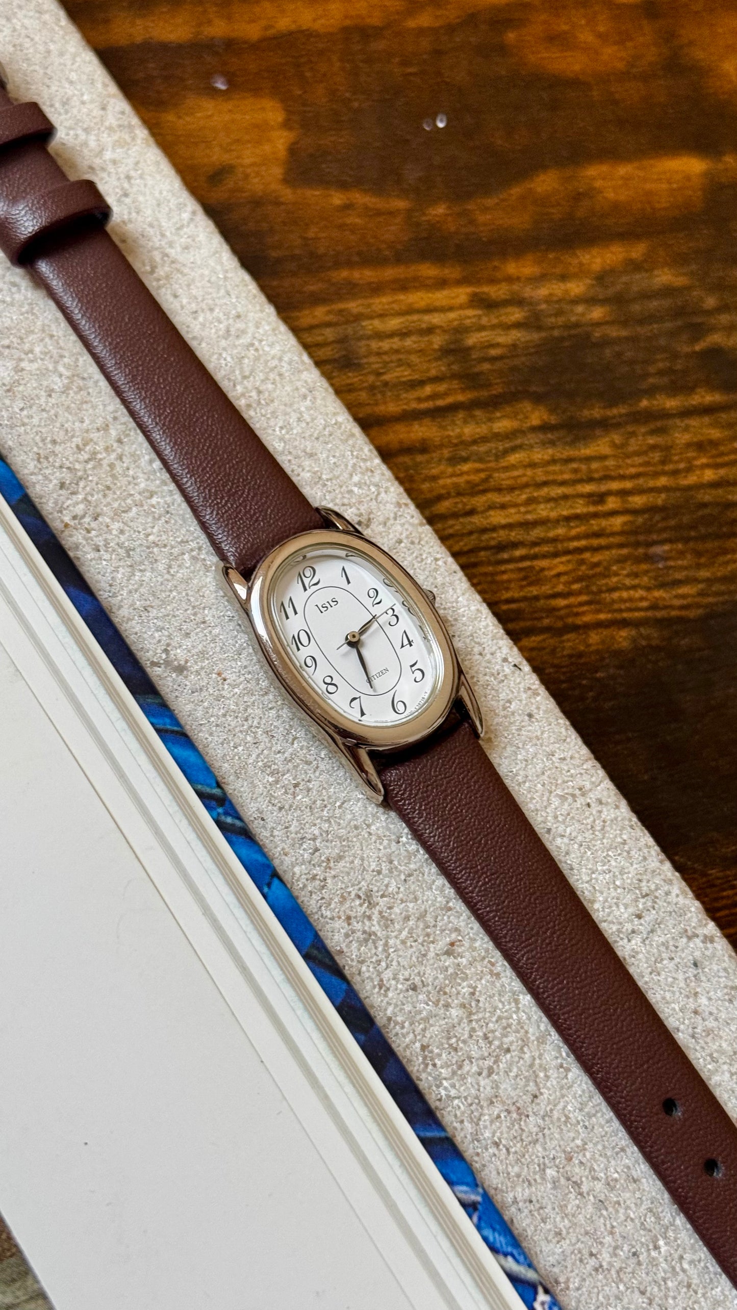 Citizen Baignoire Vintage Watch 1994 - Calf skin