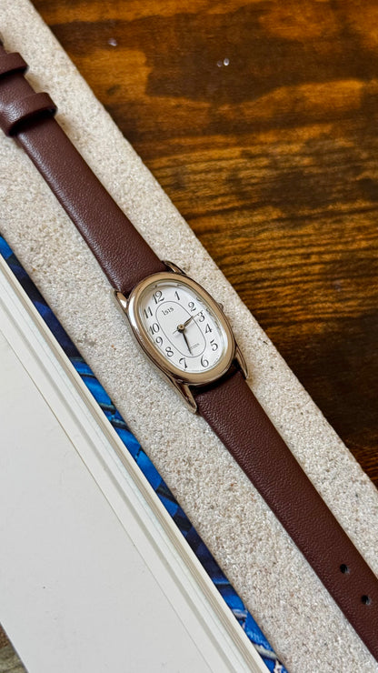 Citizen Baignoire Vintage Watch 1994 - Calf skin