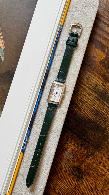 Seiko Neue Vintage Watch 1994 - Green leather
