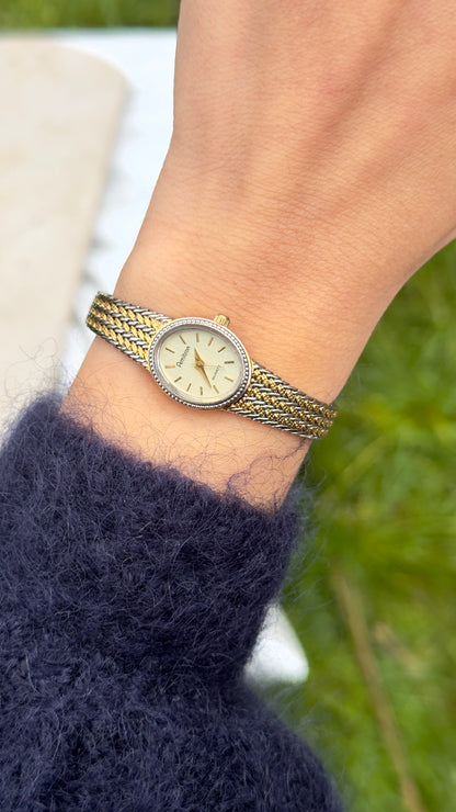Armitron Vintage Watch 1990s - Oval Face With Mesh Bracelet