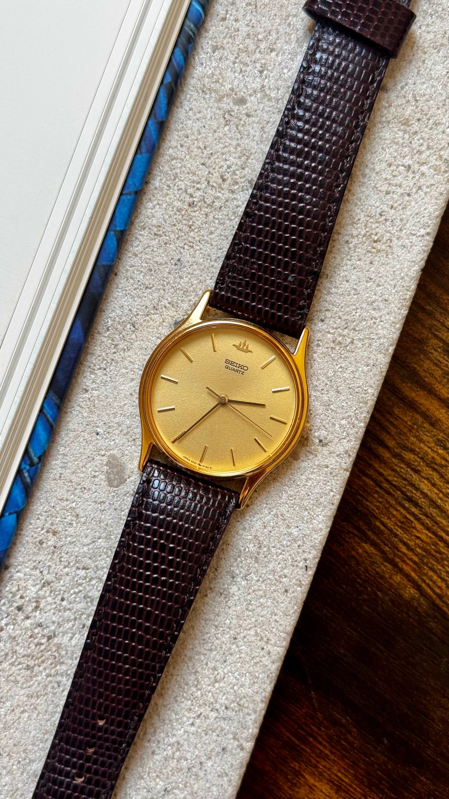 Seiko Galaxy 1991 vintage watch - gold plated, near mint condition