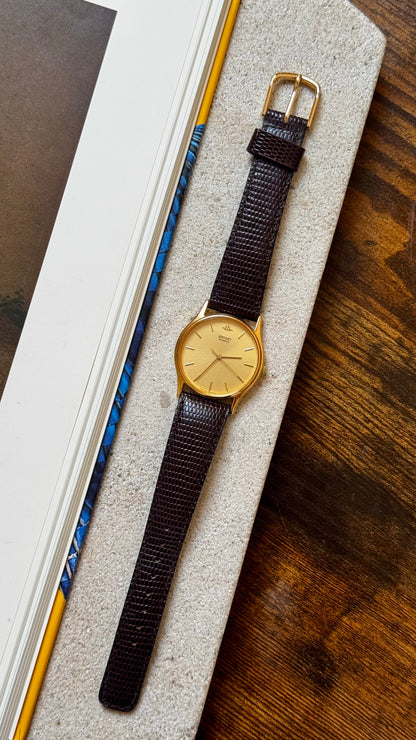 Seiko Galaxy 1991 vintage watch - gold plated, near mint condition