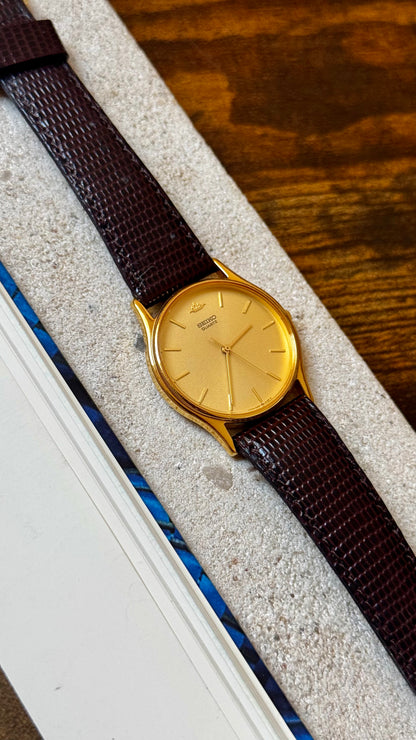Seiko Galaxy 1991 vintage watch - gold plated, near mint condition