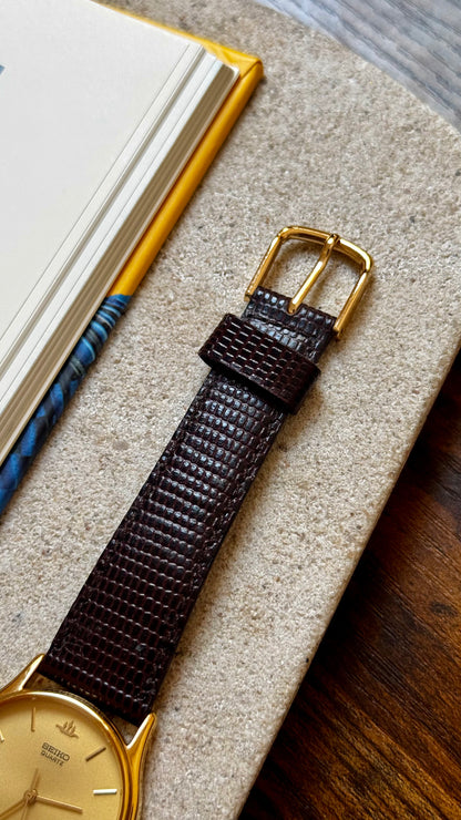 Seiko Galaxy 1991 vintage watch - gold plated, near mint condition