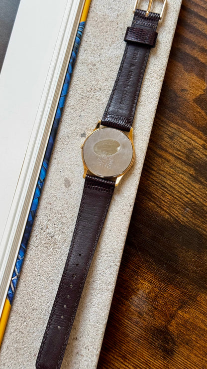 Seiko Galaxy 1991 vintage watch - gold plated, near mint condition