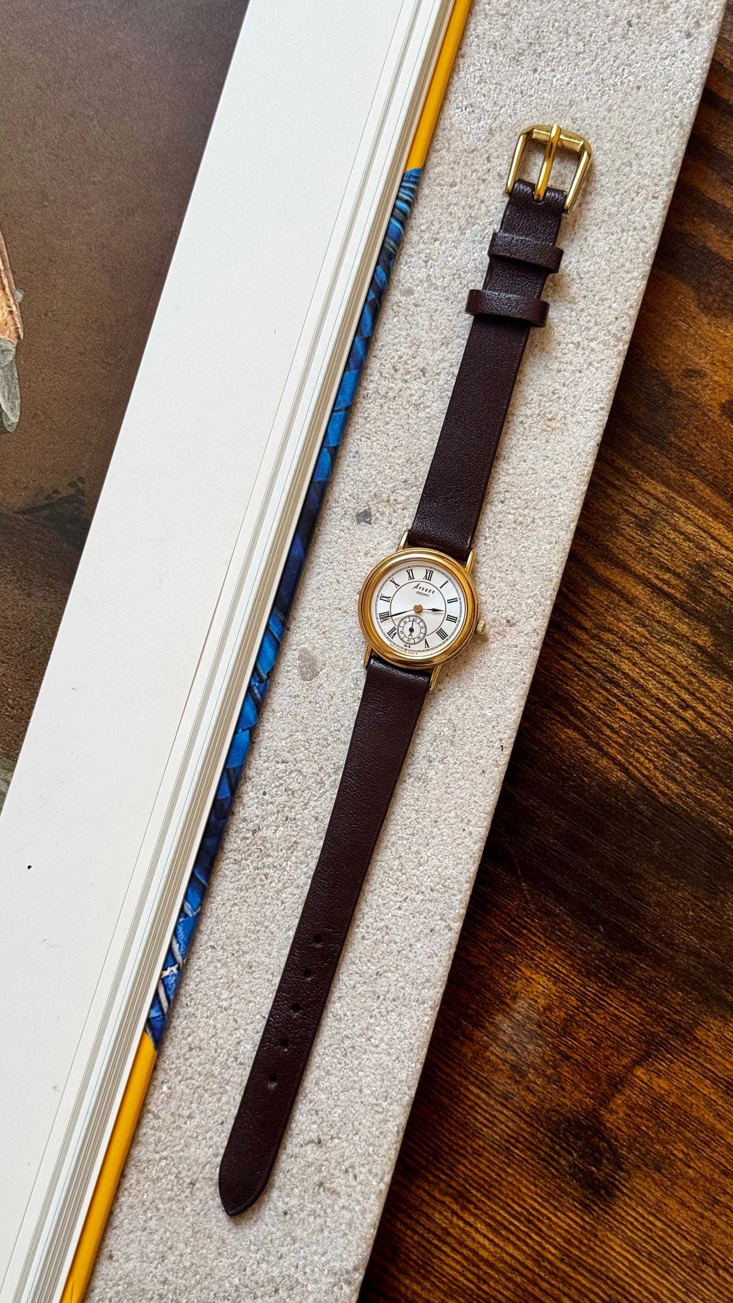 Sub Seconds Seiko Avenue Vintage Watch 1998 - Gold plated, near mint