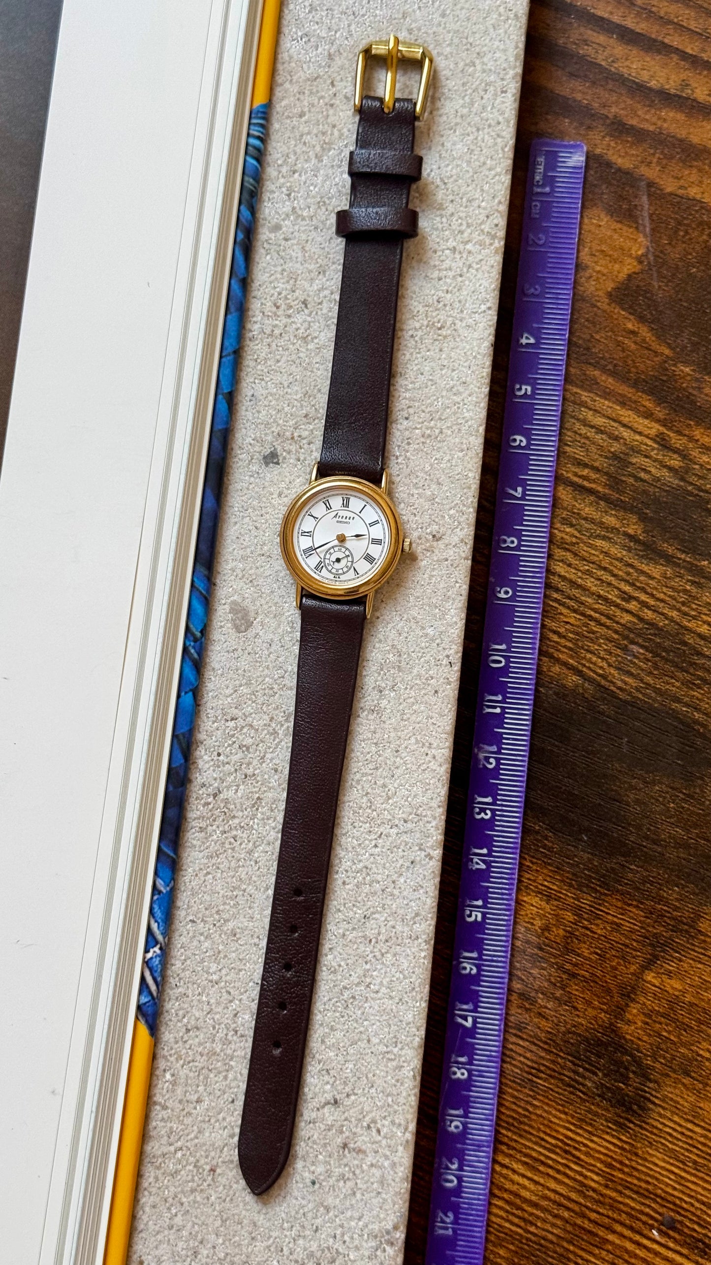 Sub Seconds Seiko Avenue Vintage Watch 1998 - Gold plated, near mint