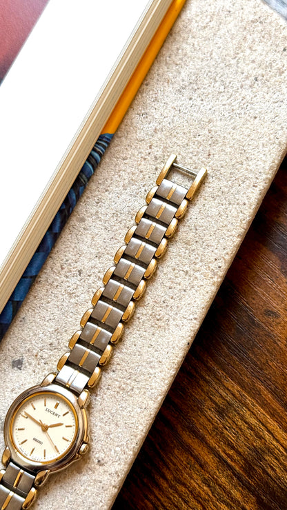 Classic 1996 Seiko Lucent Vintage Watch - Gold Plated, near mint condition
