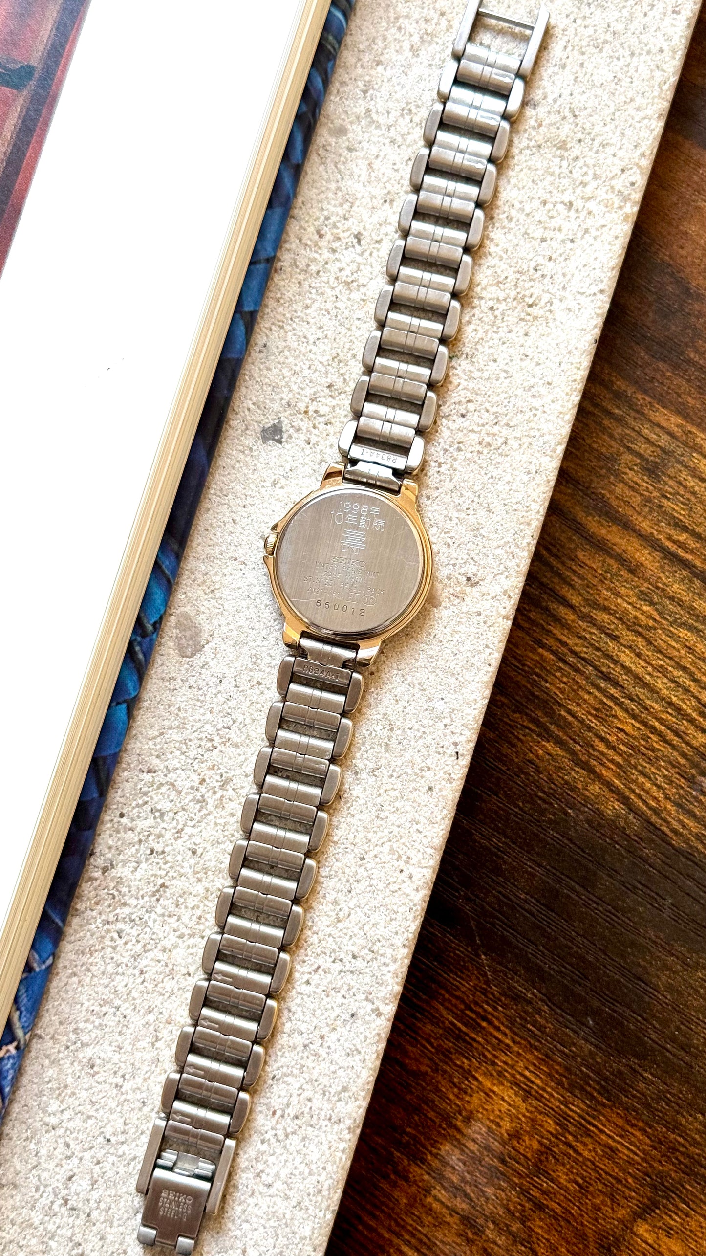 Classic 1996 Seiko Lucent Vintage Watch - Gold Plated, near mint condition