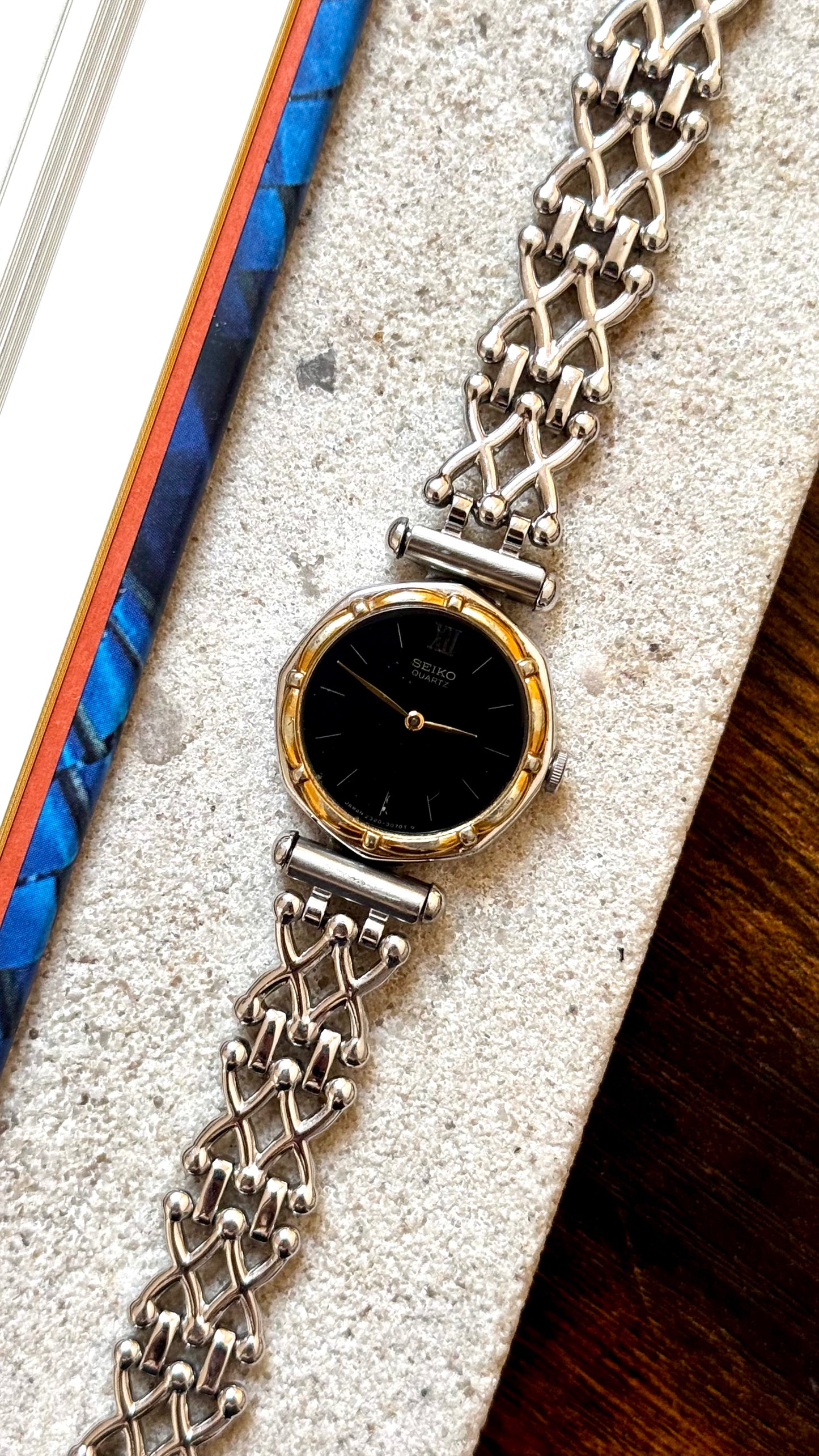 Seiko vintage watch 1991 - palladium and gold plated