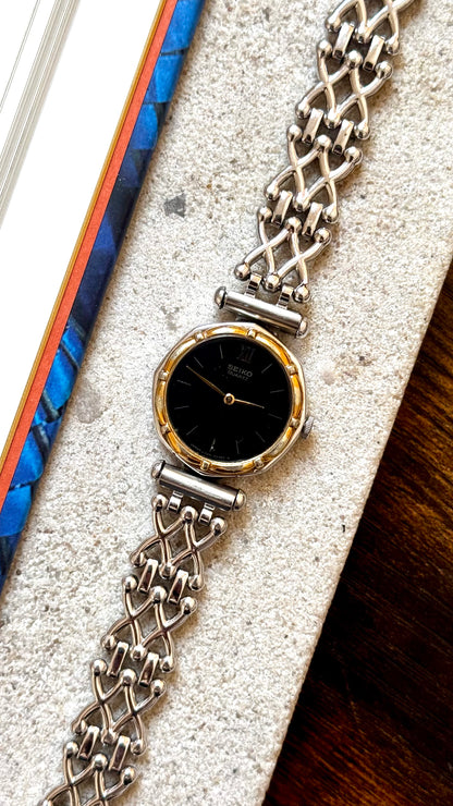 Seiko vintage watch 1991 - palladium and gold plated