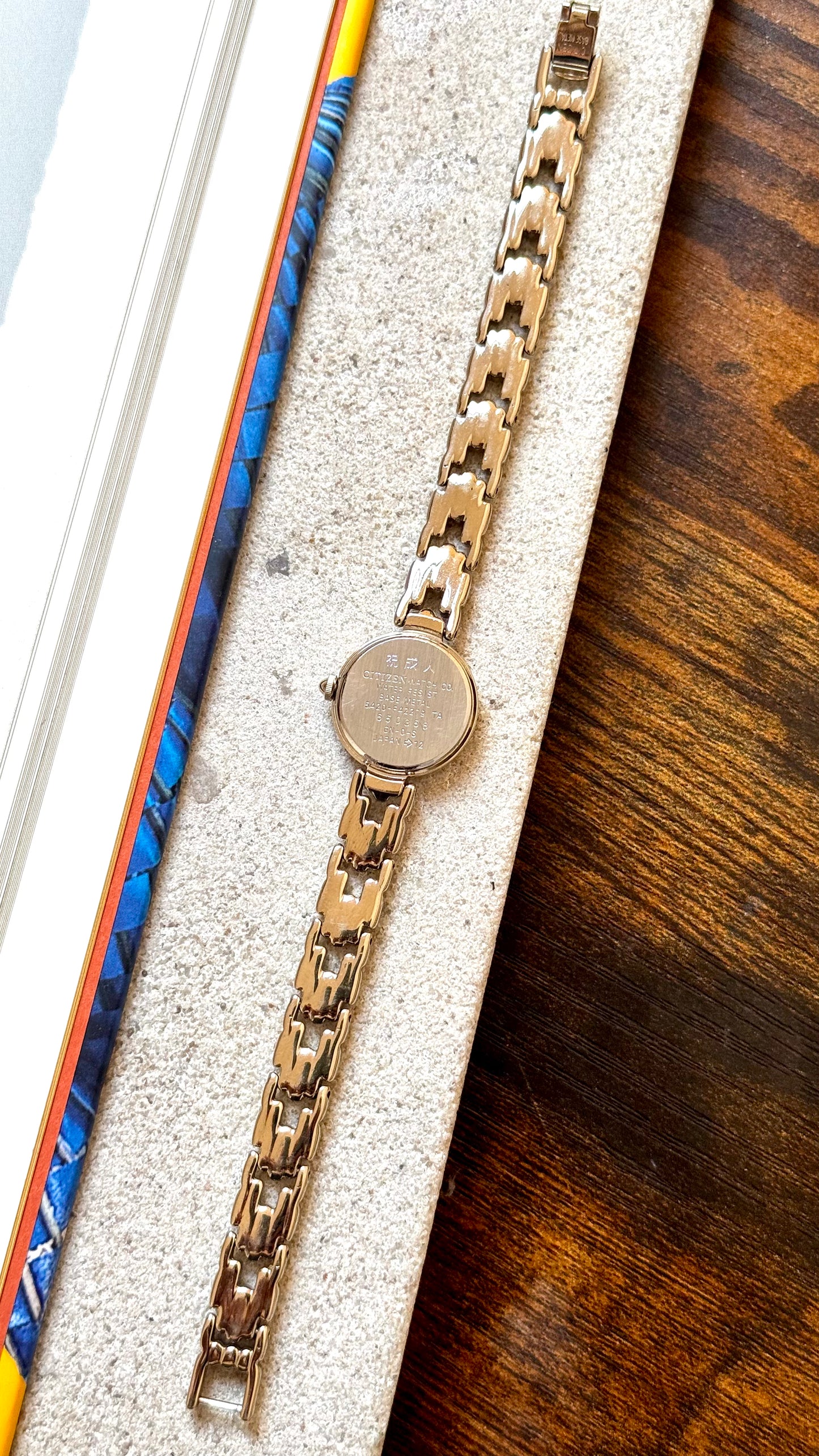 Citizen Cletia Vintage Watch - Champagne Gold Plated, Blue Sunburst Dial
