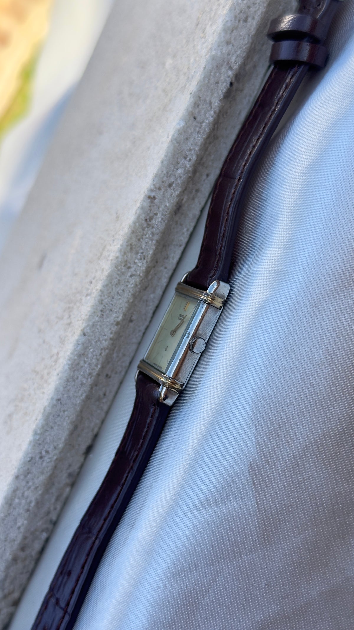 Vintage Seiko Women's Tank Watch 1989 - 30 Micron Gold & Palladium Plated