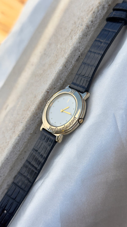 Yves Saint Laurent vintage watch (YSL) 1990 - Bespoke genuine leather