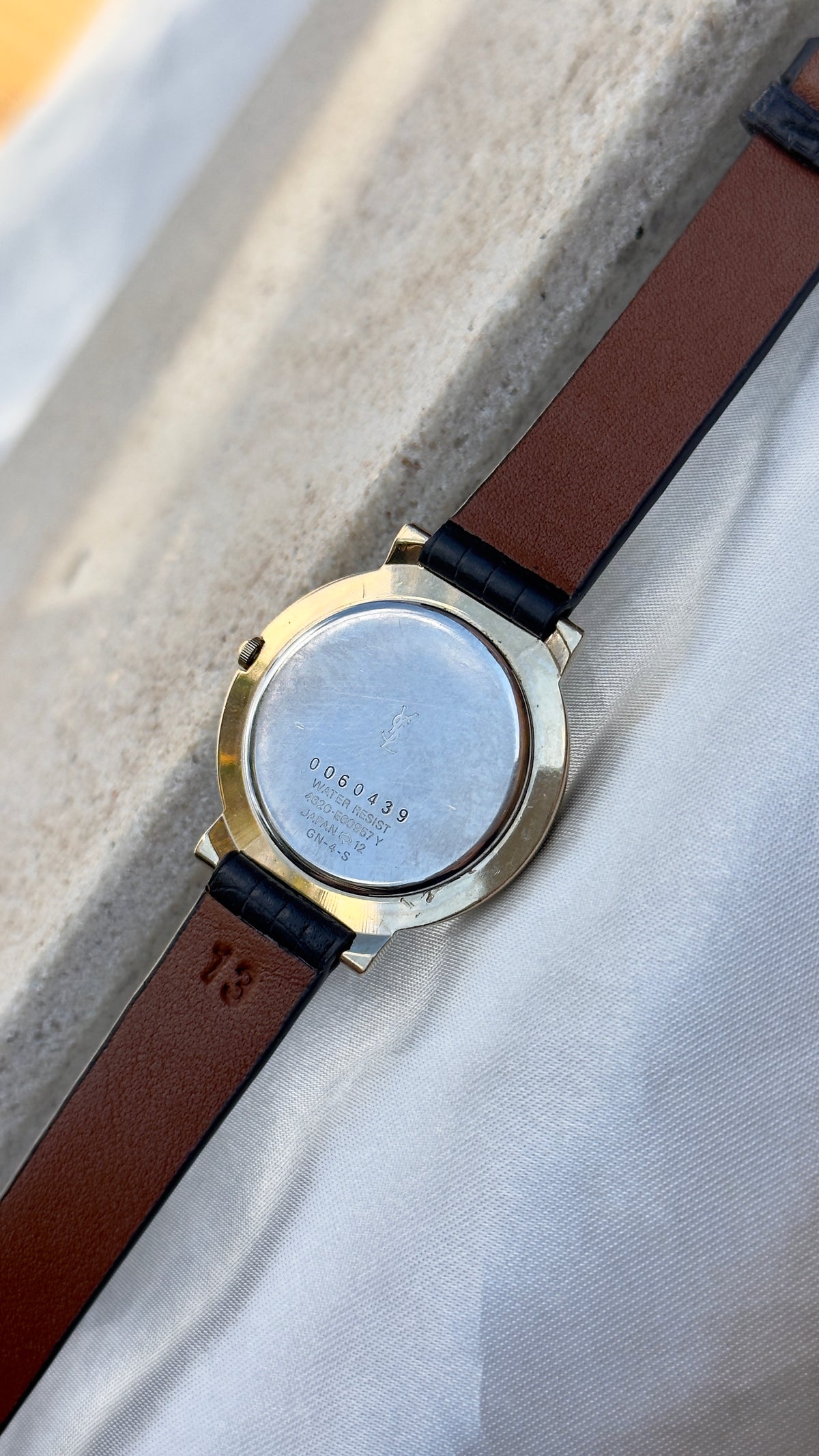 Yves Saint Laurent vintage watch (YSL) 1990 - Bespoke genuine leather
