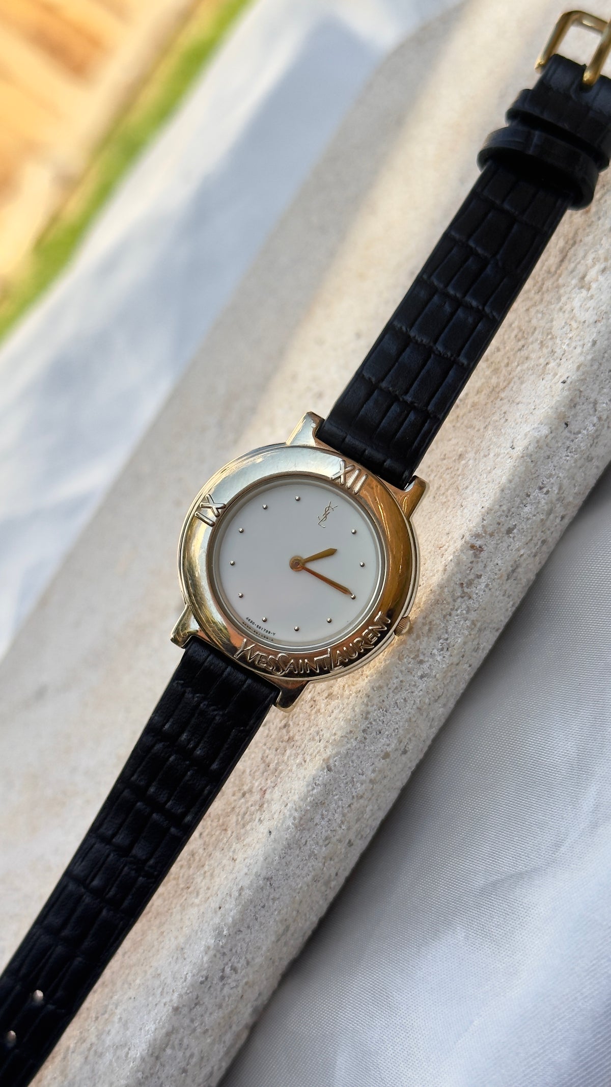 Yves Saint Laurent vintage watch (YSL) 1990 - Bespoke genuine leather