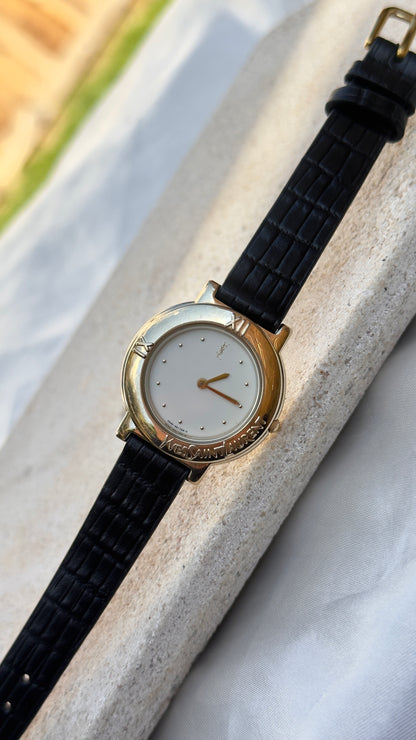 Yves Saint Laurent vintage watch (YSL) 1990 - Bespoke genuine leather
