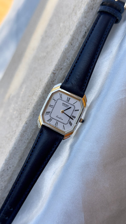 Vintage Seiko Women's Tank Watch 1993 - 30 Micron Gold & Palladium Plated