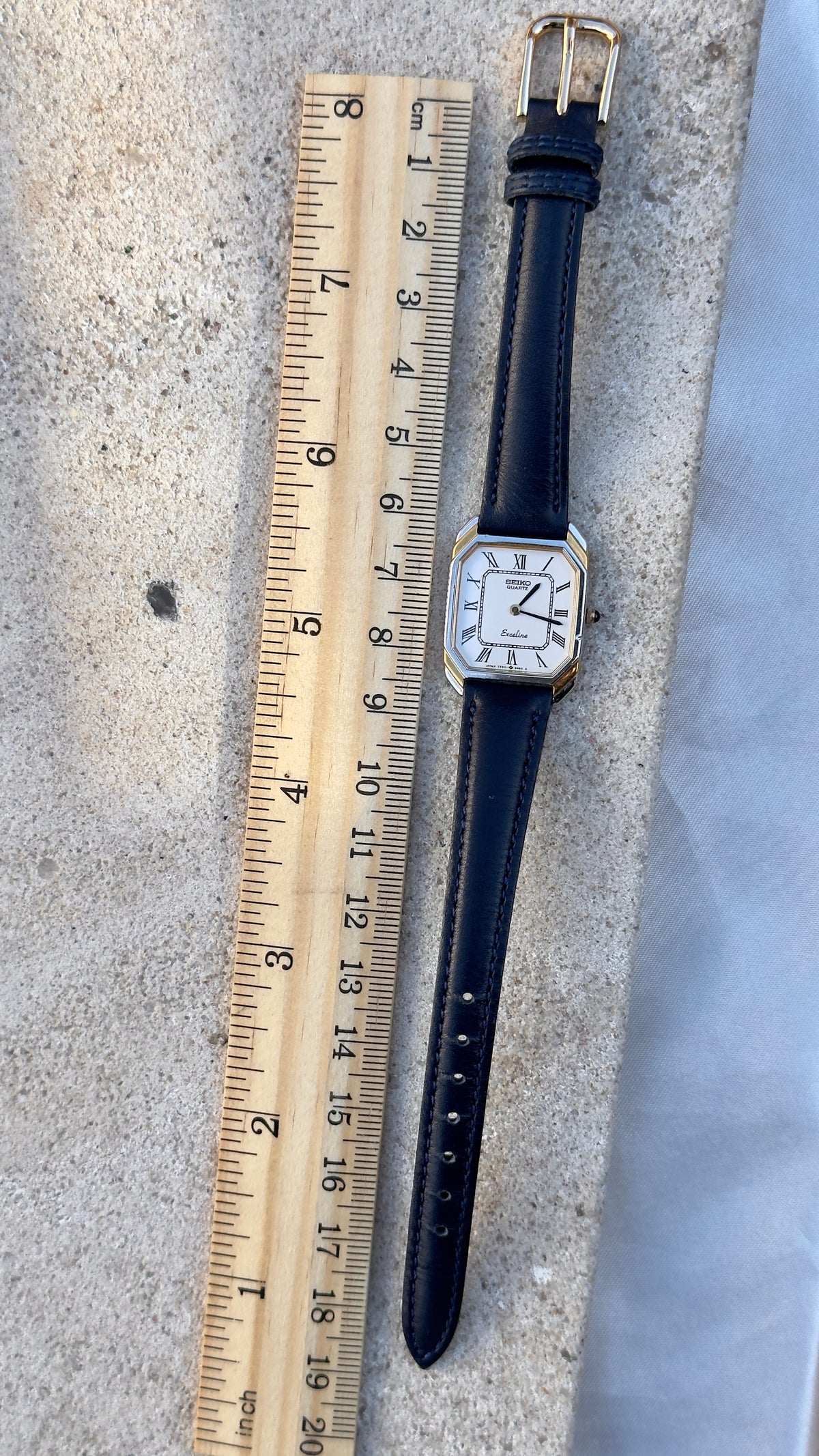 Vintage Seiko Women's Tank Watch 1993 - 30 Micron Gold & Palladium Plated