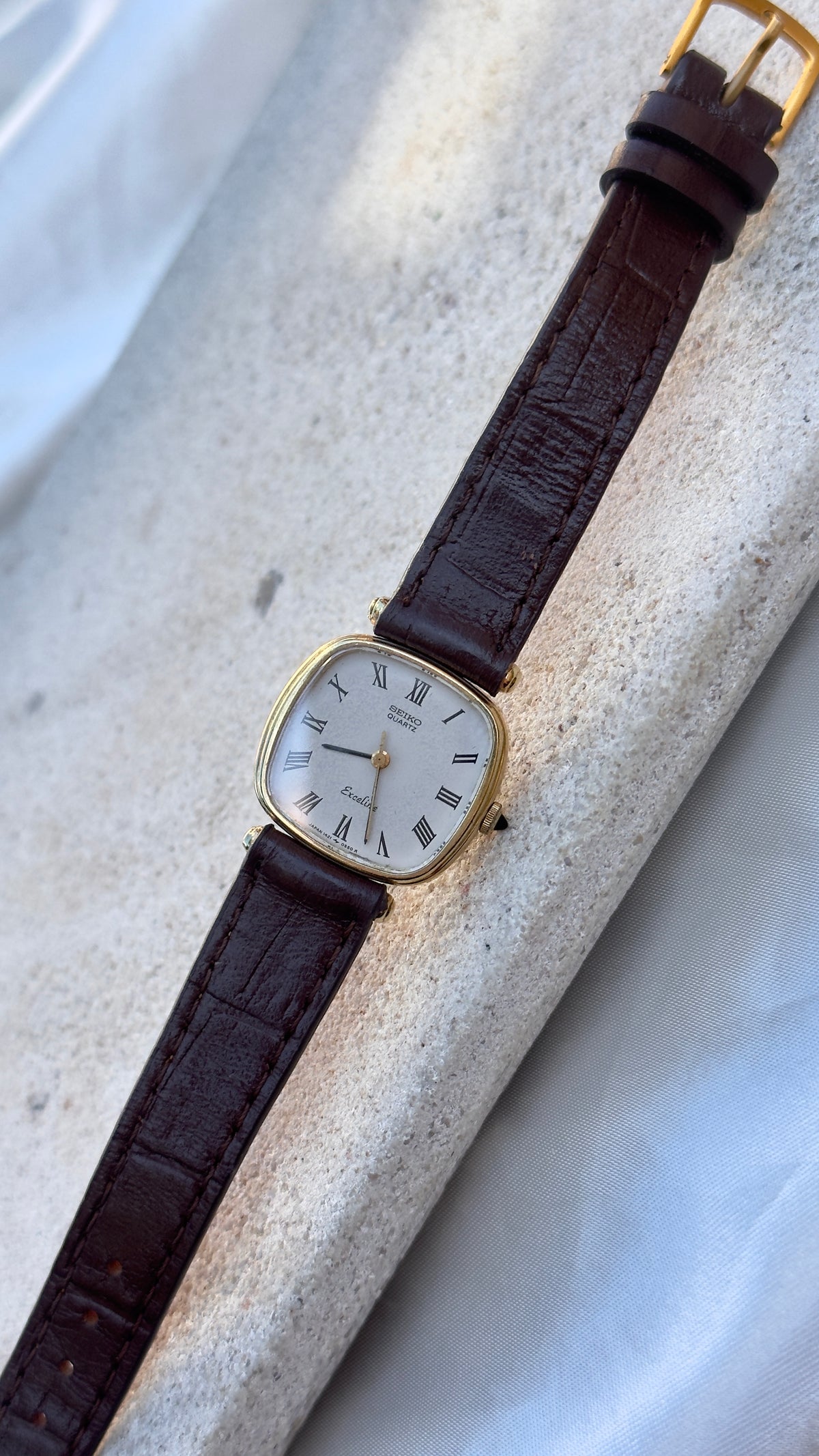 Vintage Seiko Women's Tank Watch 1991 - 30 Micron Gold Plated