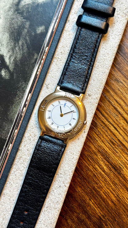 Yves Saint Laurent vintage watch (YSL) 1990s - Bespoke genuine leather