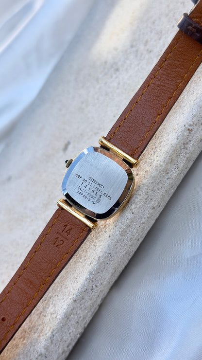 Vintage Seiko Women's Tank Watch 1991 - 30 Micron Gold Plated