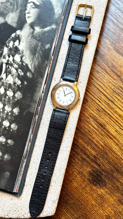 Yves Saint Laurent vintage watch (YSL) 1990s - Bespoke genuine leather