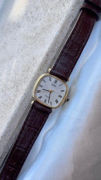 Vintage Seiko Women's Tank Watch 1991 - 30 Micron Gold Plated