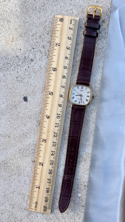Vintage Seiko Women's Tank Watch 1991 - 30 Micron Gold Plated